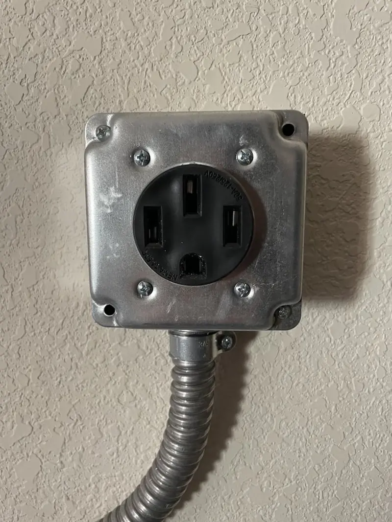 NEMA 14-50 outlet installed for Smart Home Electrical in Fordyce
